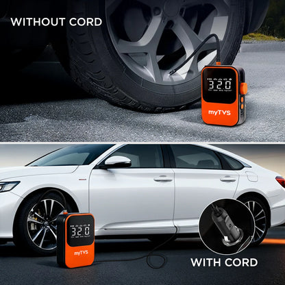 my TVS WT-1 CHARGEABLE 2 IN 1 TYRE INFLATOR FOR CAR WITH POWER BANK | MULTIPURPOSE TYRE INFLATOR