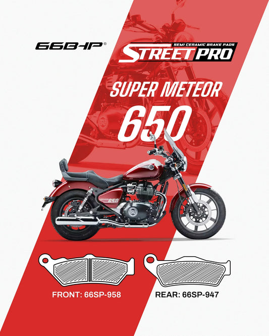 66 BHP Street Pro Semi Ceramic Brake Pads | Royal Enfield Shotgun 650