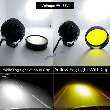 HJG 5 LED 100W Round CREE Foglight Foglamp with Yellow Cover 100W 5 LED HJG