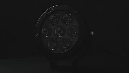 HJG New 7 LED 140W Foglight Foglamp with Yellow Cover 140W 7 LED HJG 140W 7 LED Car Accessories Led Headlights Lights Led Fog Lights For Motorcycle Lights, Set of 2 with Wiring Harness Kit