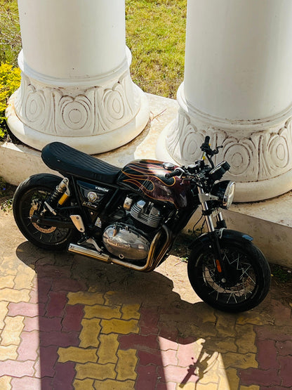 Royal Enfield- 2 x 1 Full System Exhaust with SHORT CAN - Interceptor 650 / Continental GT 650 | SS MOTOCORP